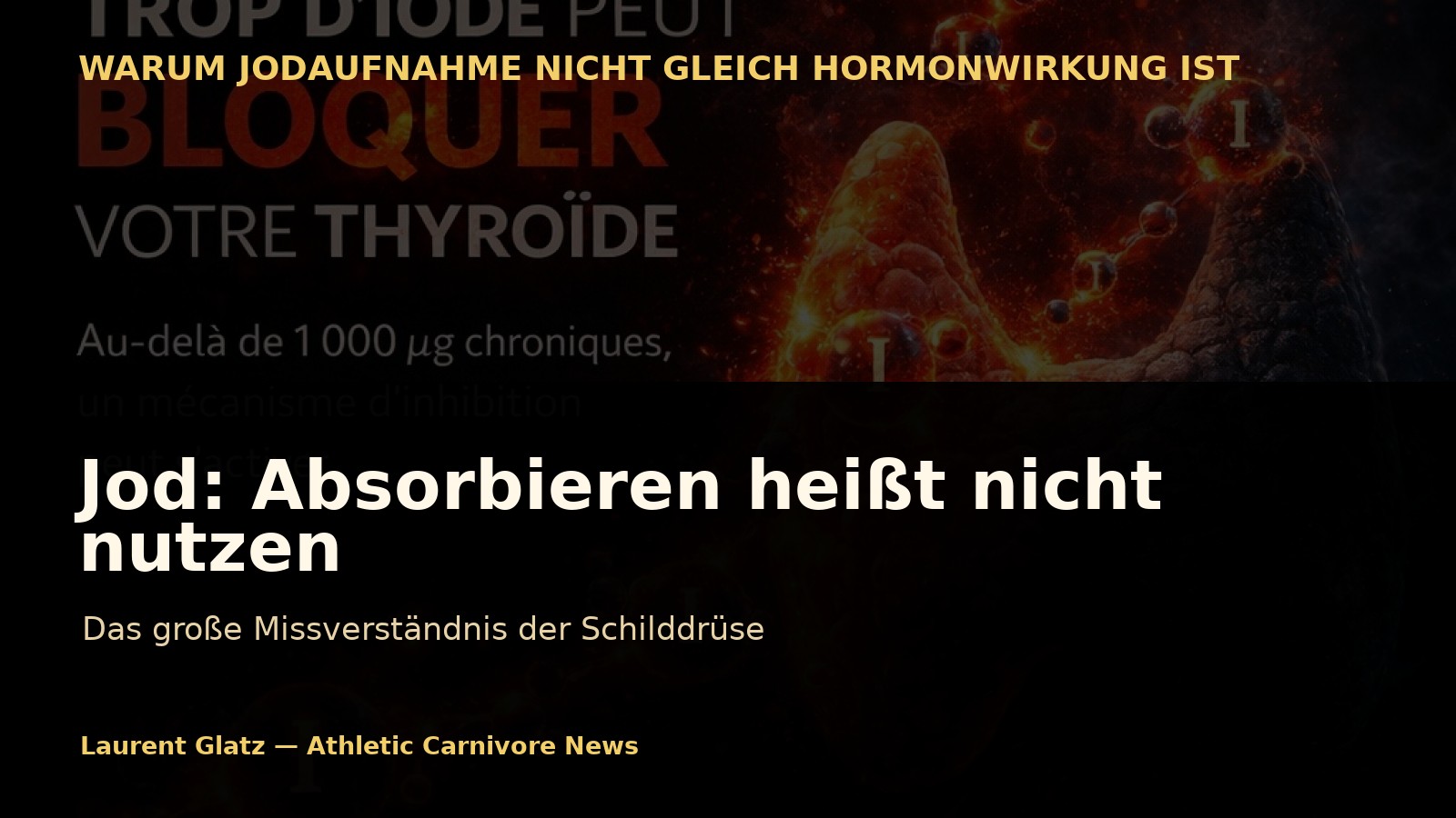 Jod: Absorbieren heißt nicht nutzen