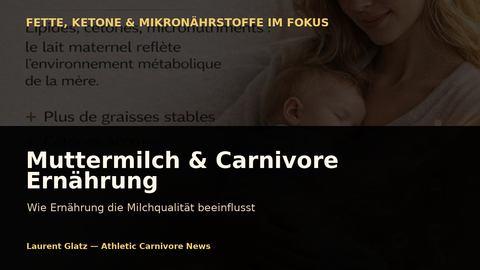 Muttermilch: Wie verändert eine carnivore Ernährung wirklich?