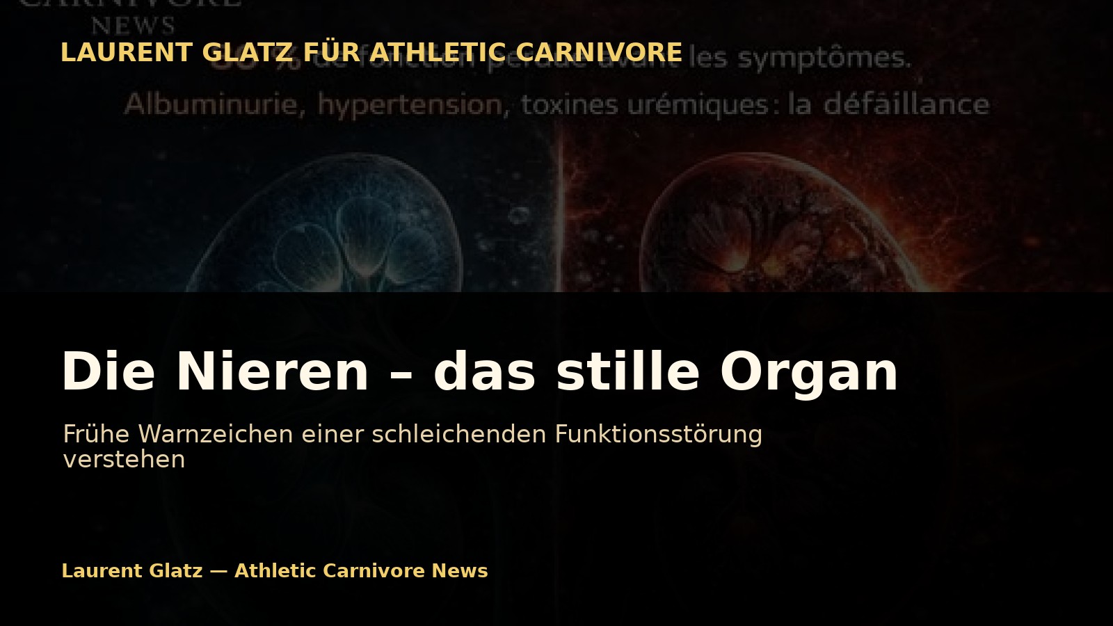 Die Nieren, das stille Organ: Späte Signale einer schleichenden Funktionsstörung verstehen