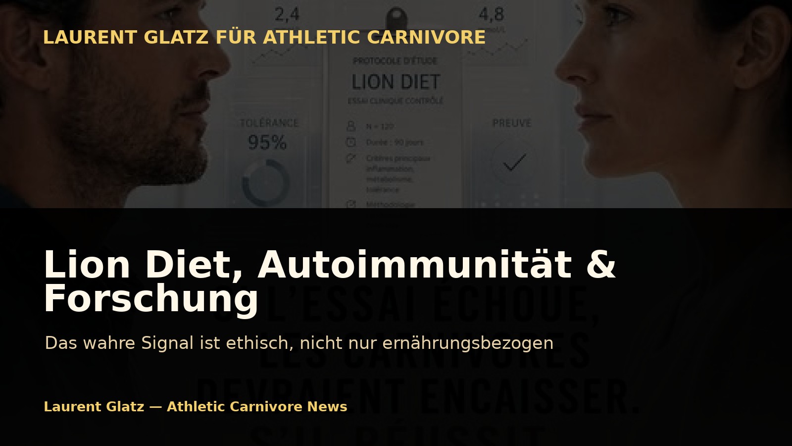 Lion Diet, Autoimmunität und klinische Forschung: Das wahre Signal ist ethisch, nicht nur ernährungsbezogen