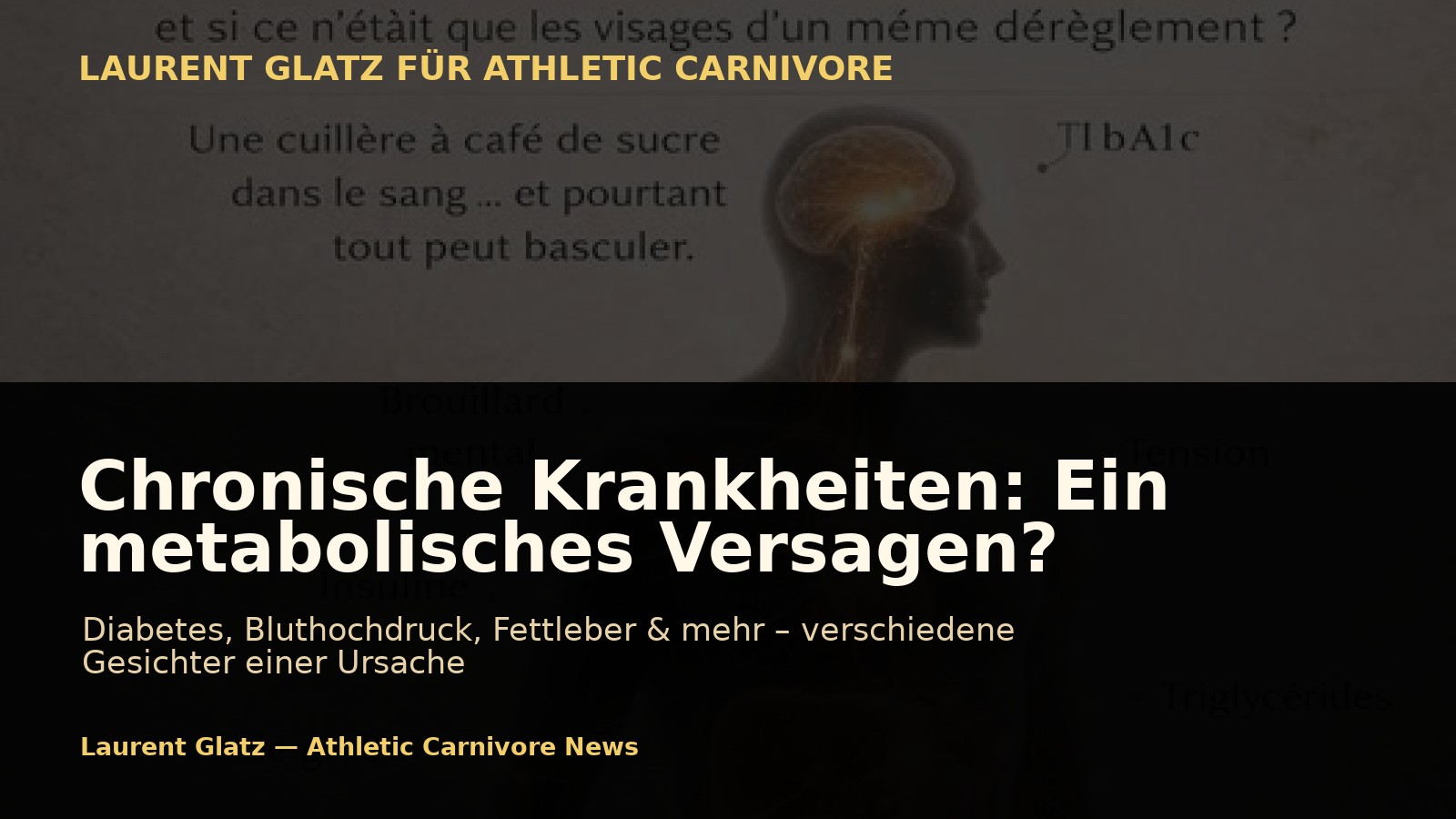 Was, wenn die meisten chronischen Krankheiten nur Folge eines einzigen metabolischen Versagens sind?