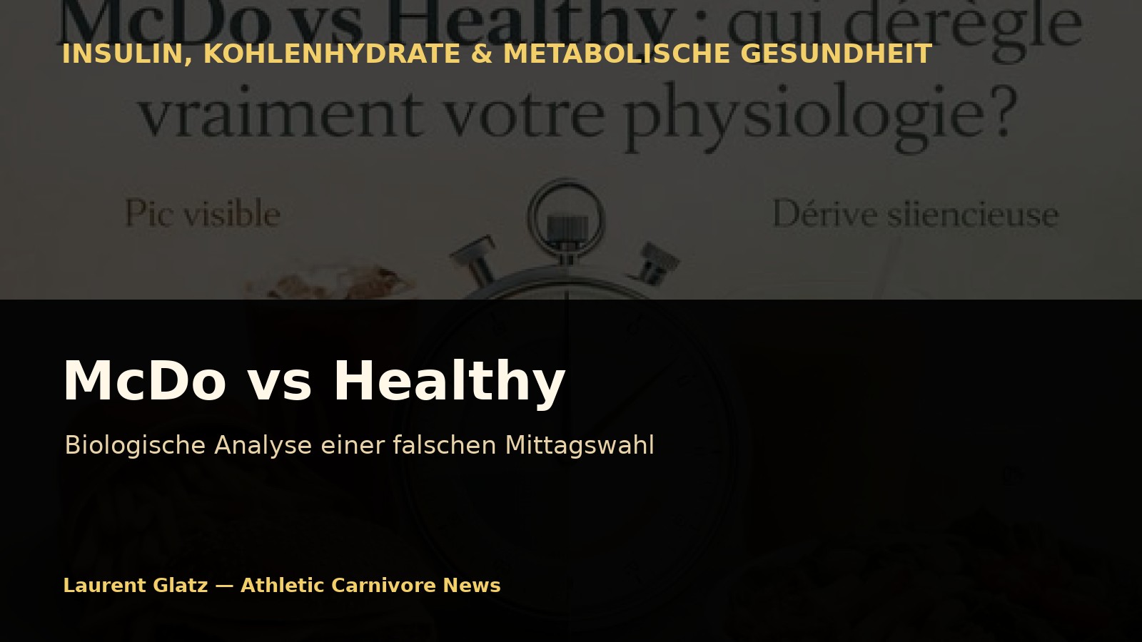 McDo vs Healthy: Biologische Analyse einer vermeintlich guten Mittagswahl