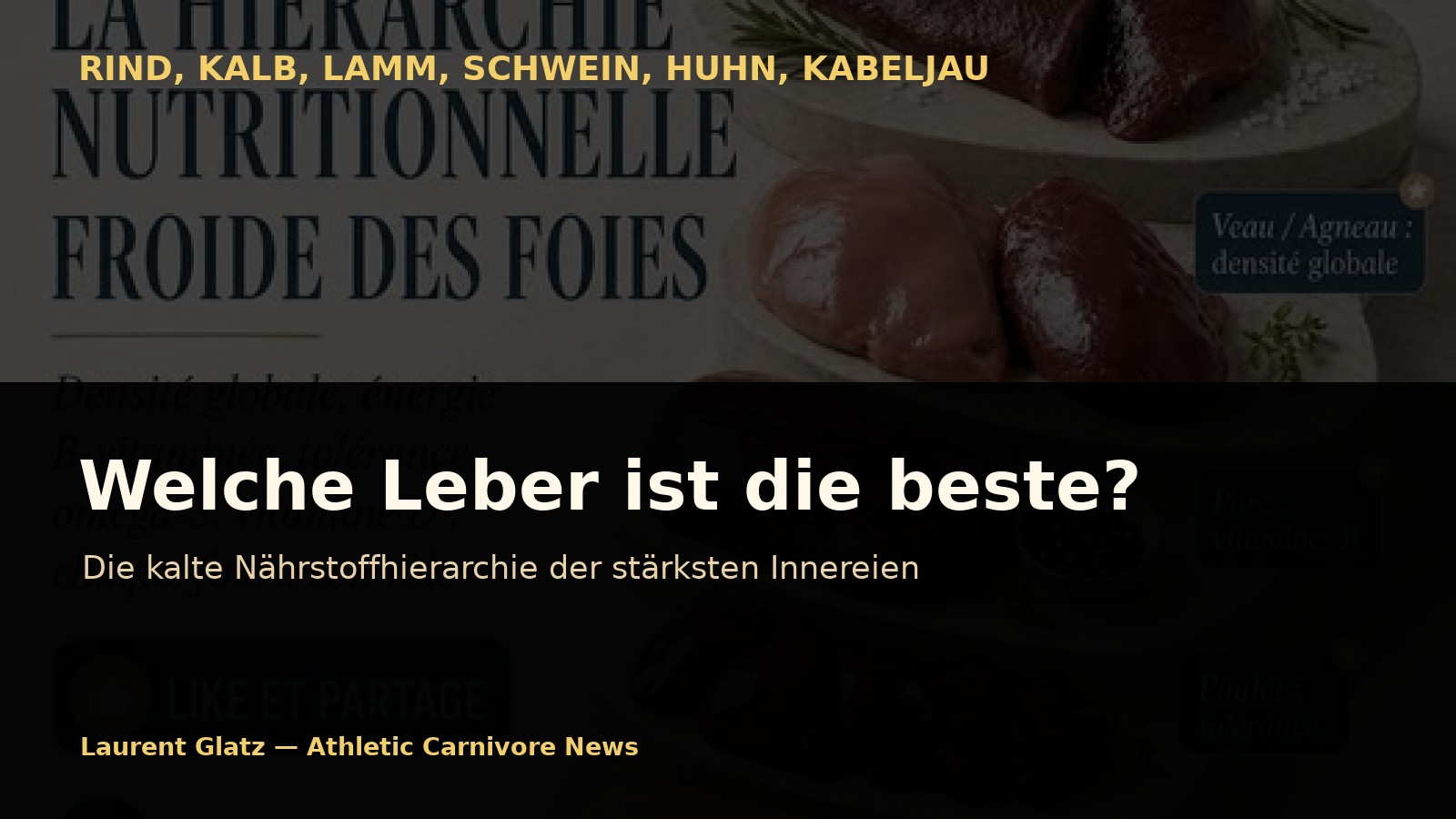 Welcher ist die beste Leber? Die kalte Nährstoffhierarchie der stärksten Innereien