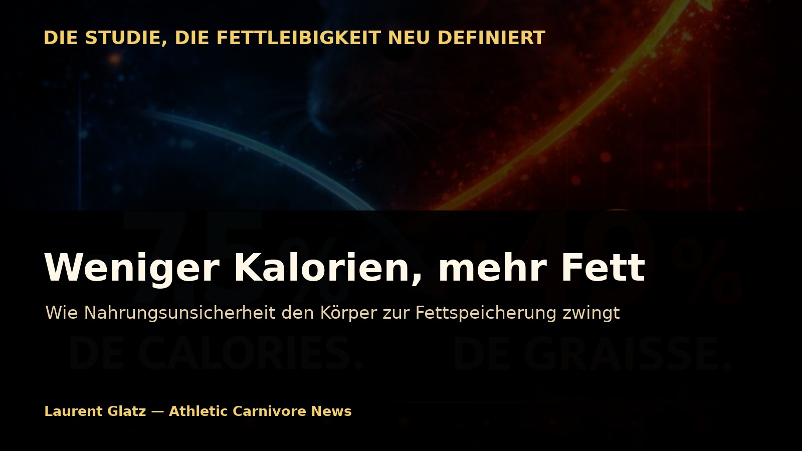 Weniger Kalorien, mehr Fett: Die Studie, die Fettleibigkeit infrage stellt