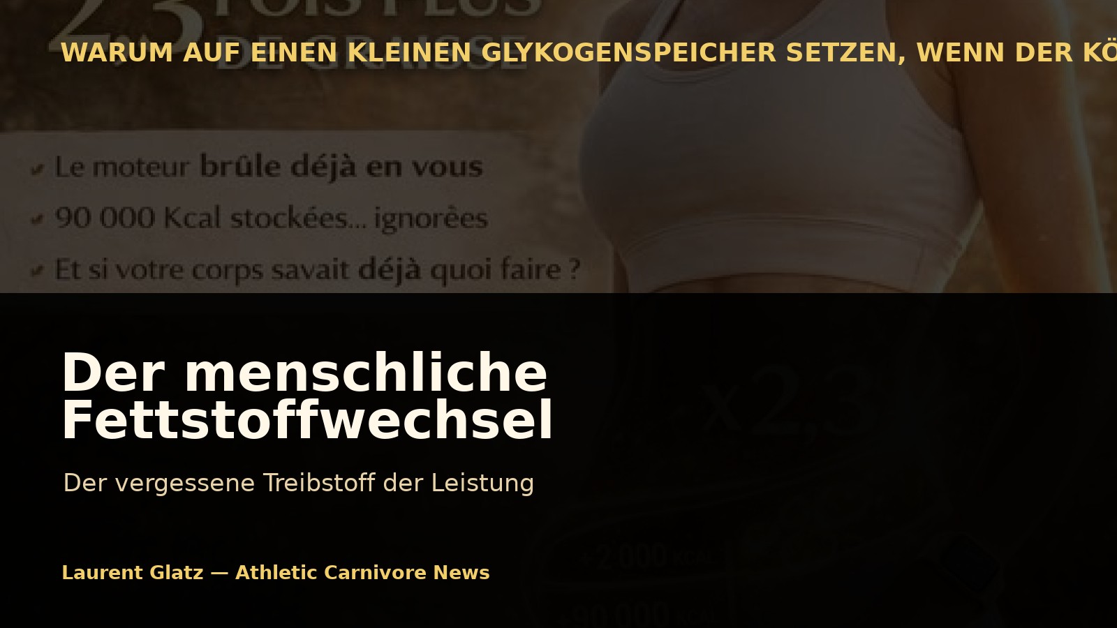 Der menschliche Fettstoffwechsel: Der vergessene Treibstoff der Leistung