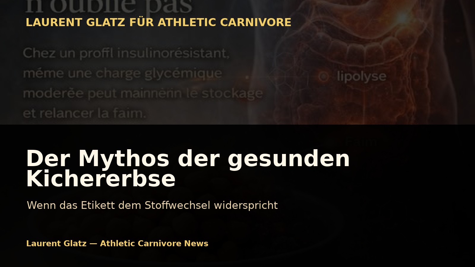 Der Mythos der gesunden Kichererbse: Wenn das Etikett dem Stoffwechsel widerspricht