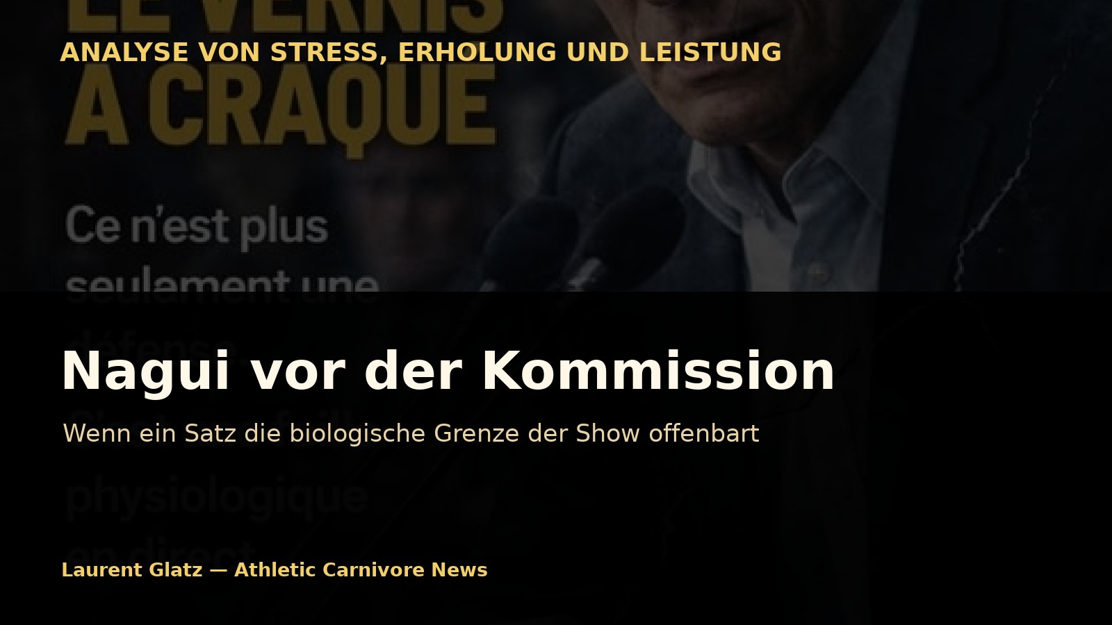Nagui vor der Kommission: Wenn ein Satz die biologische Grenze der Show offenbart