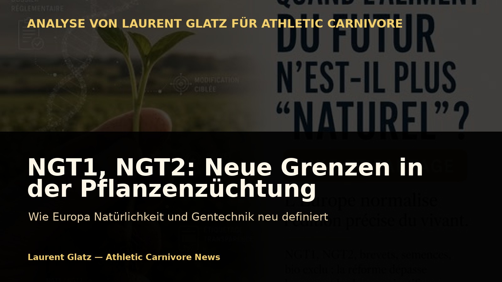 NGT1, NGT2: Europa definiert die Grenze zwischen Pflanzenzüchtung und Gentechnik neu