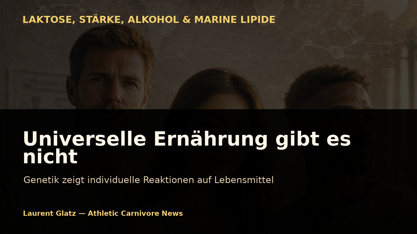 Universelle Ernährung gibt es nicht: Die Genetik der Populationen beweist es