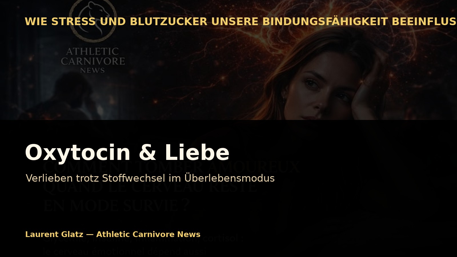 Oxytocin: Kann man sich noch verlieben, wenn der Stoffwechsel im Überlebensmodus ist?
