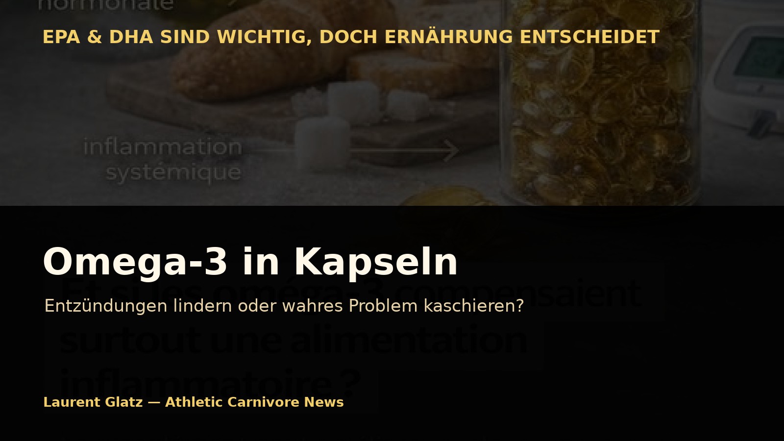 Omega-3 in Kapseln: Entzündungen lindern oder wahres Problem kaschieren?