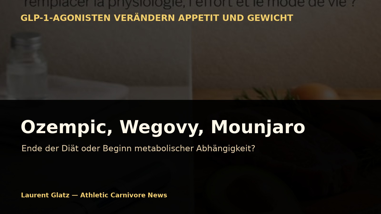 Ozempic, Wegovy, Mounjaro: Das Ende der Diät oder Beginn einer metabolischen Abhängigkeit?