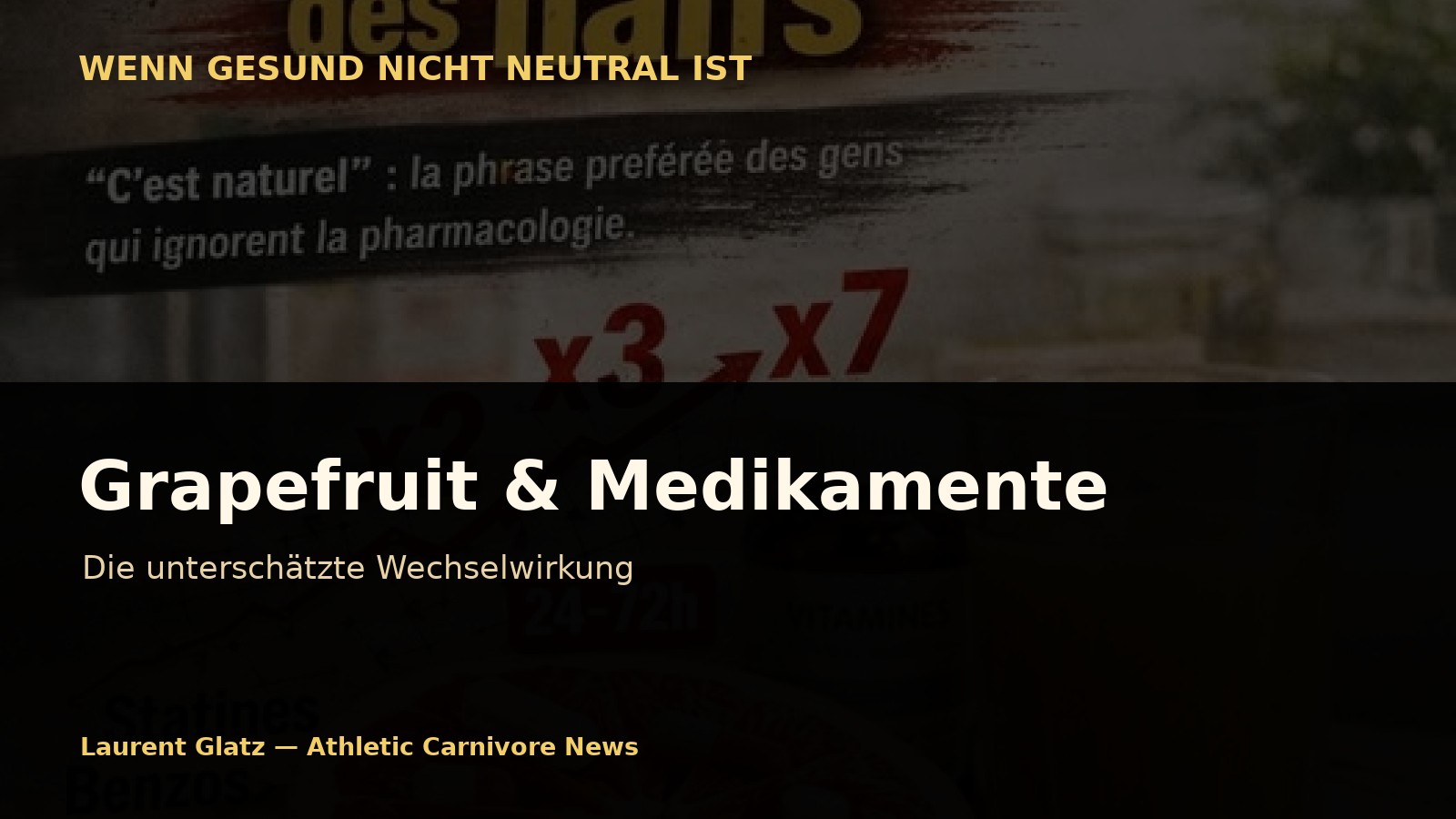 Grapefruit: Die „gesunde“ Frucht, die Ihre Medikamente beeinflussen kann