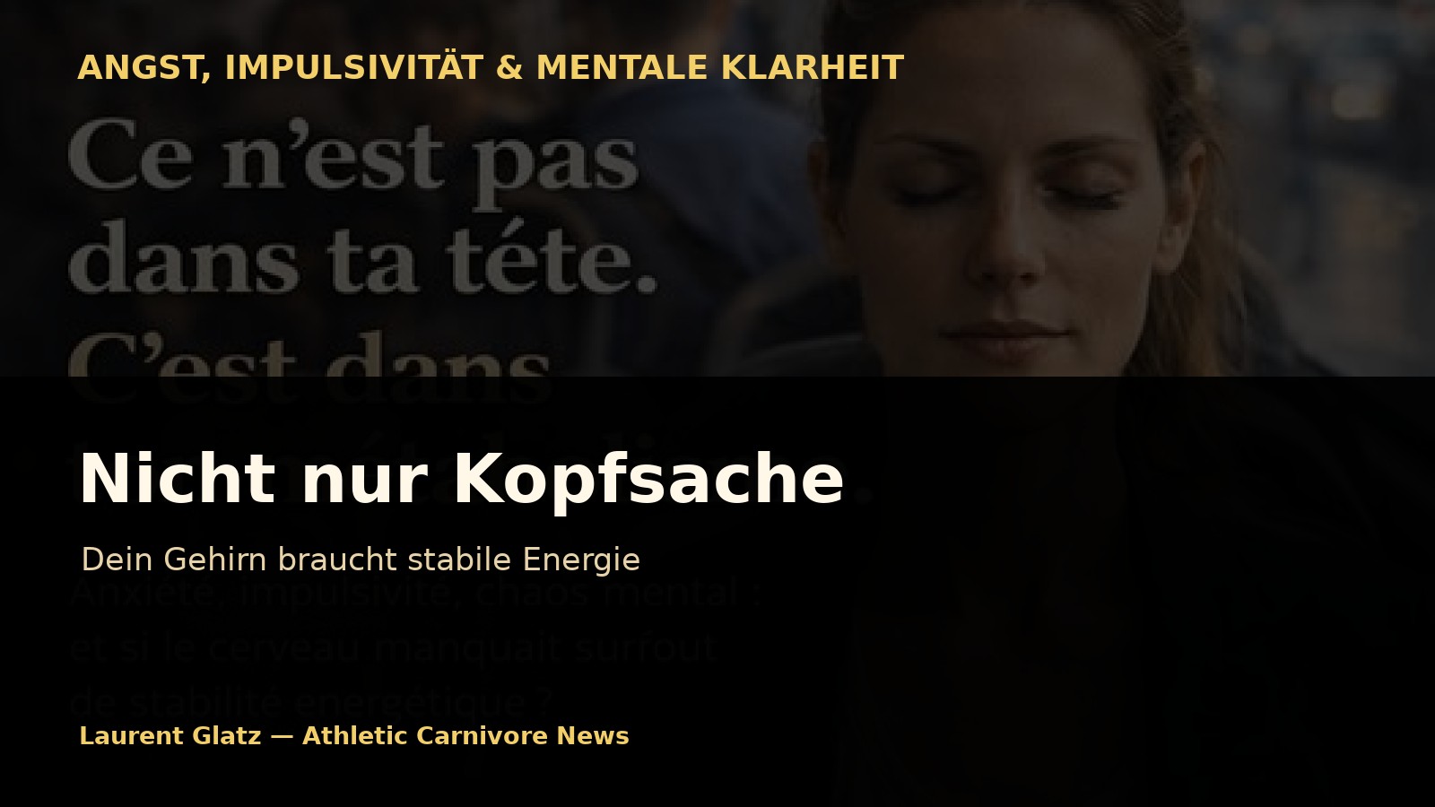 Nicht nur Kopfsache: Dein Gehirn hängt vom Stoffwechsel ab