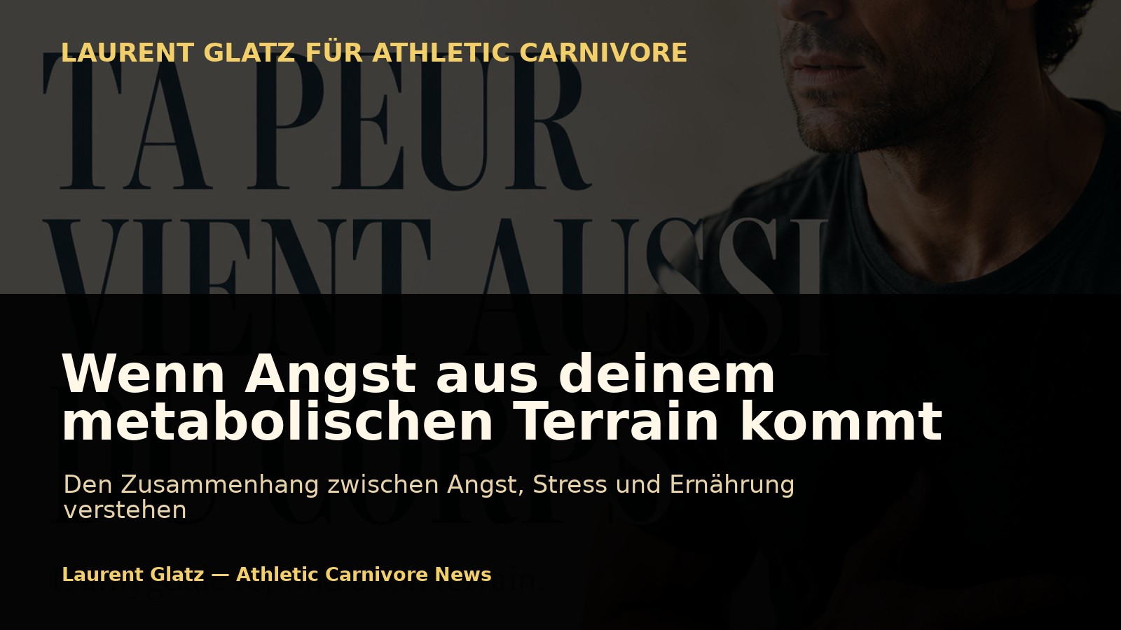 Wenn Angst auch aus deinem metabolischen Terrain kommt
