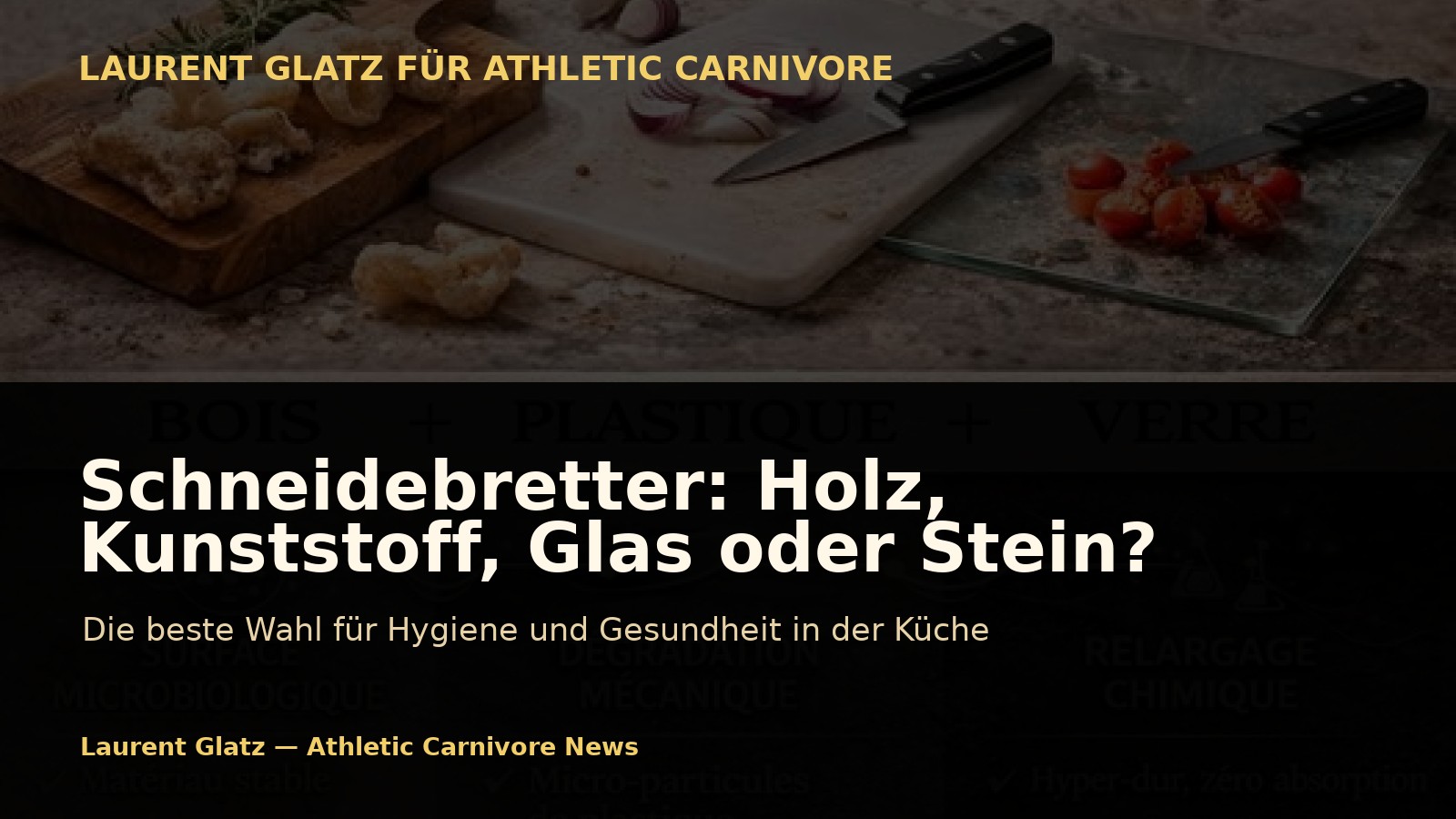 Schneidebretter: Holz, Kunststoff, Glas oder Stein?