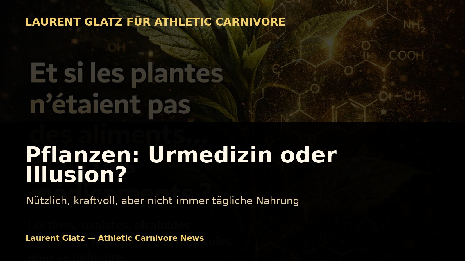 Pflanzen: Urmedizin oder ernährungsbedingte Illusion?