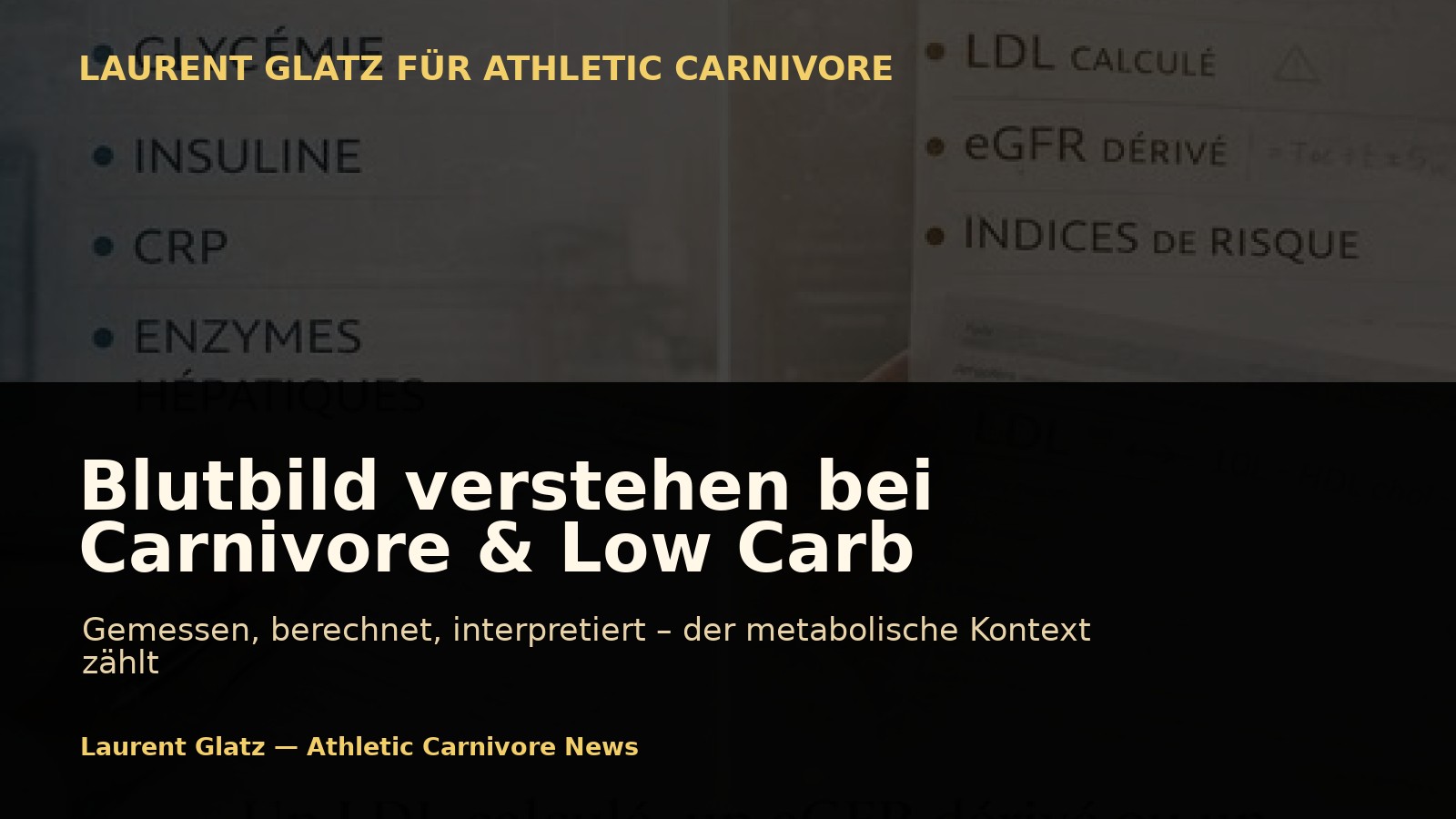 Was Carnivore und Low Carb wirklich im Blutbild kontrollieren müssen