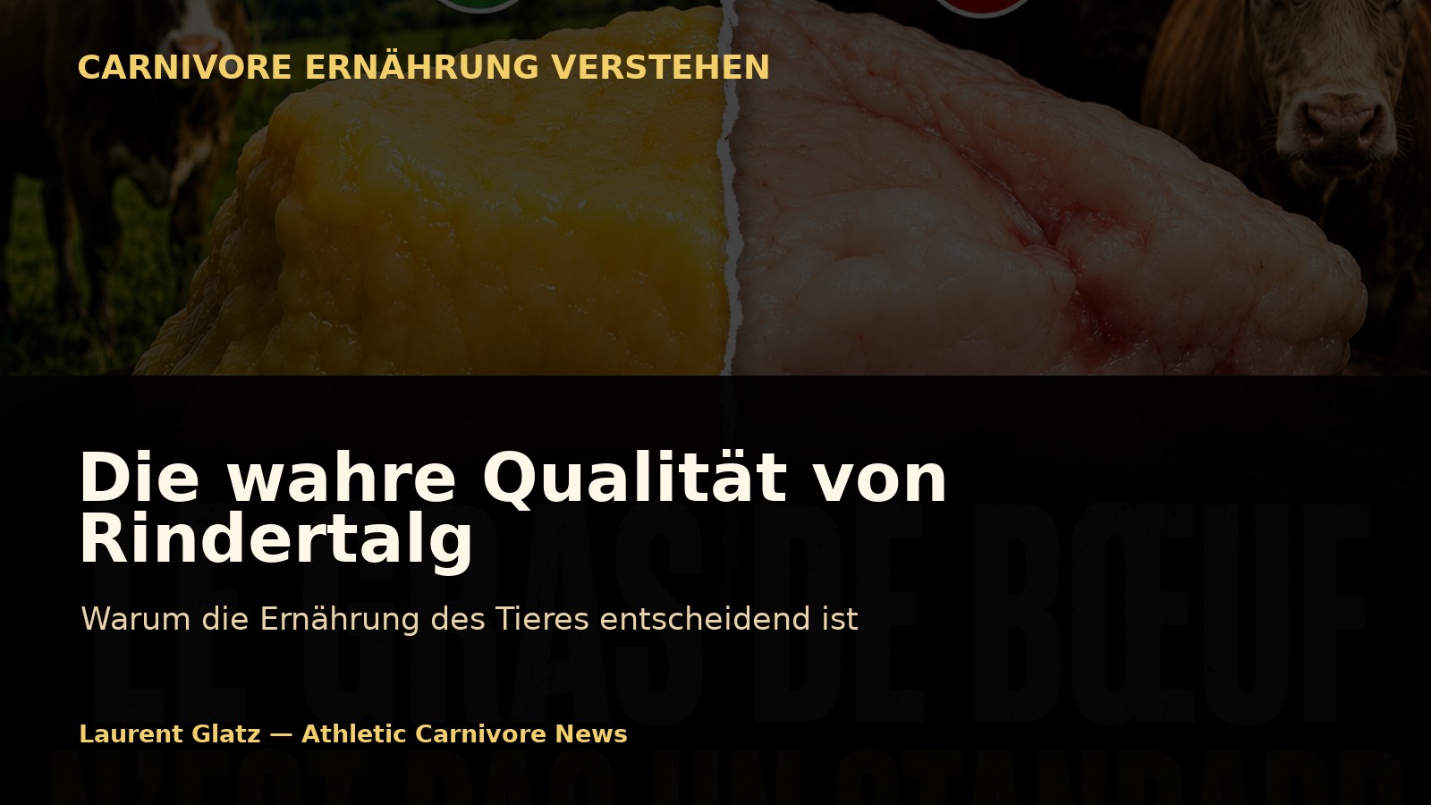 Die wahre Qualität von Rindertalg verstehen: Einfluss der Tierfütterung