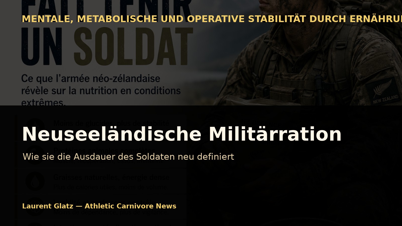 Wie die neuseeländische Militärration die Ausdauer des Soldaten neu definiert