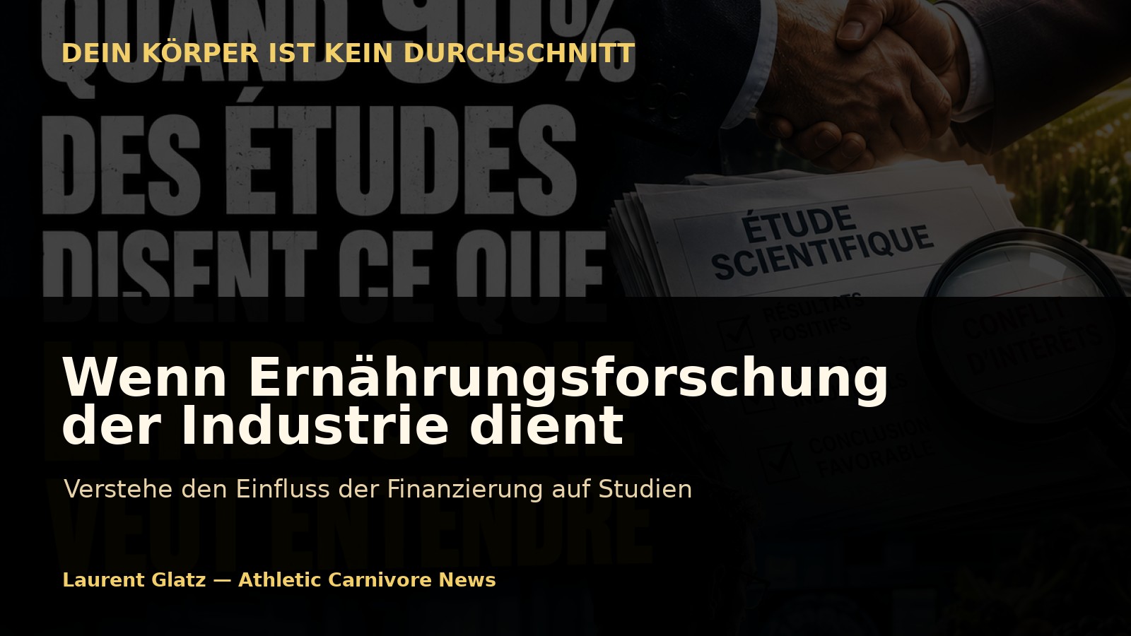 Wenn Ernährungsforschung der Industrie dient – nicht deinem Körper