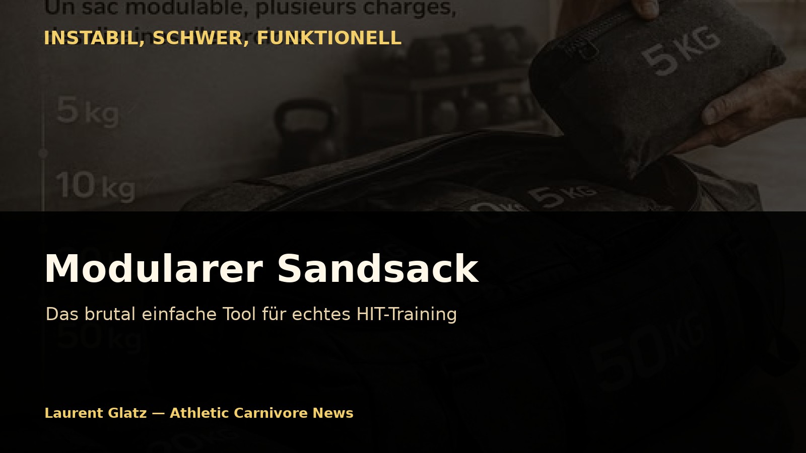 Modularer Sandsack: Das brutal einfache Tool für echtes HIT-Training zu Hause
