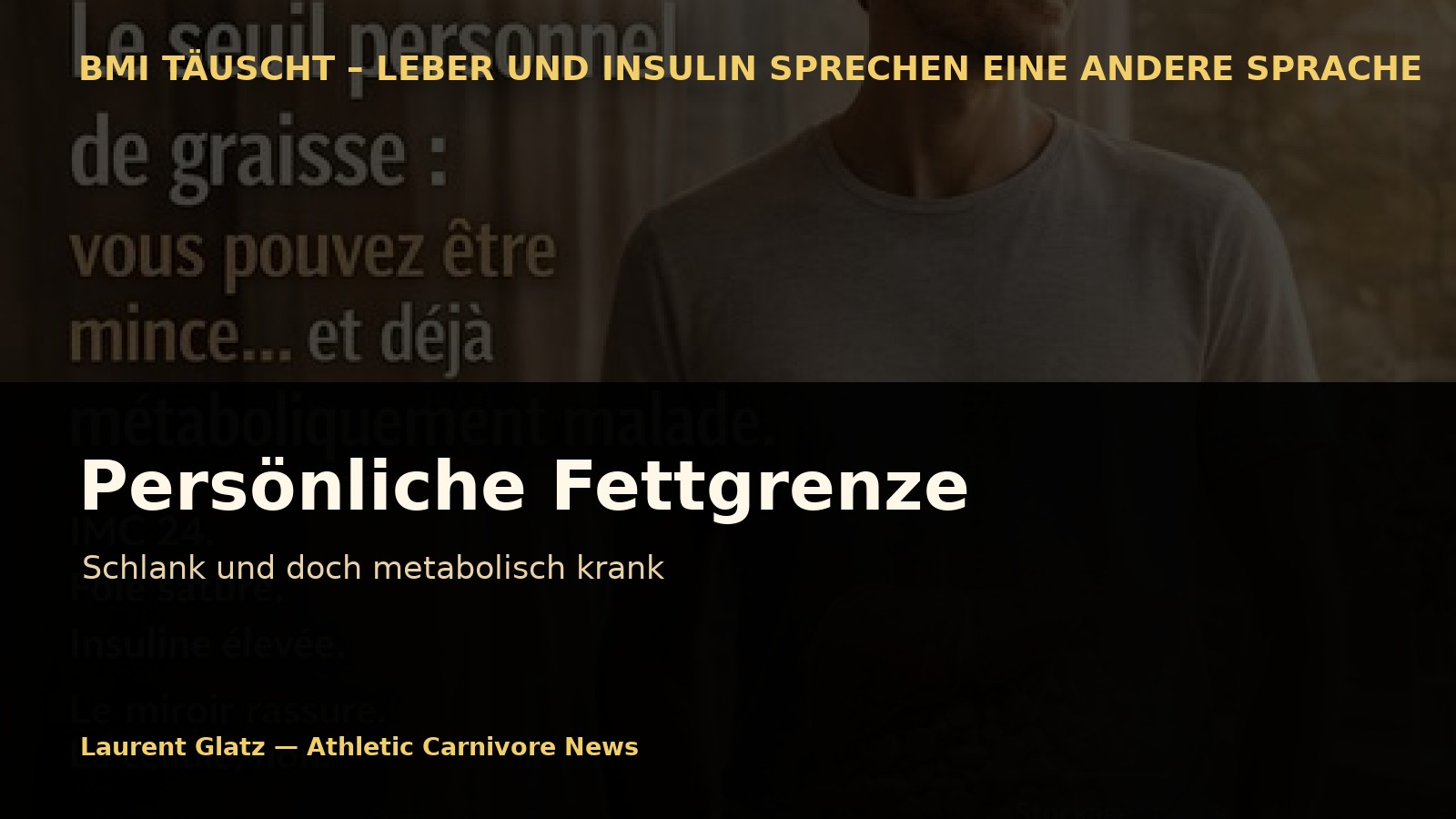 Die persönliche Fettgrenze: Schlank und doch metabolisch krank