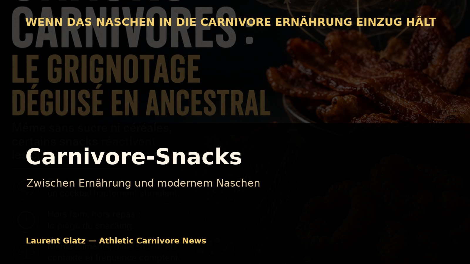 Carnivore-Snacks: Zwischen Ernährung und modernem Naschen
