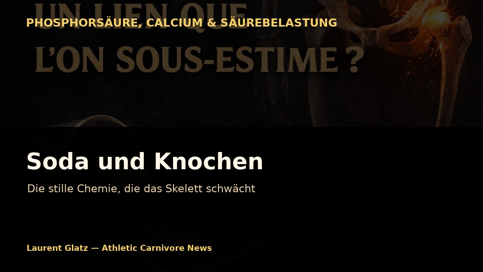 Soda und Knochen: Die stille Chemie, die das Skelett schwächt
