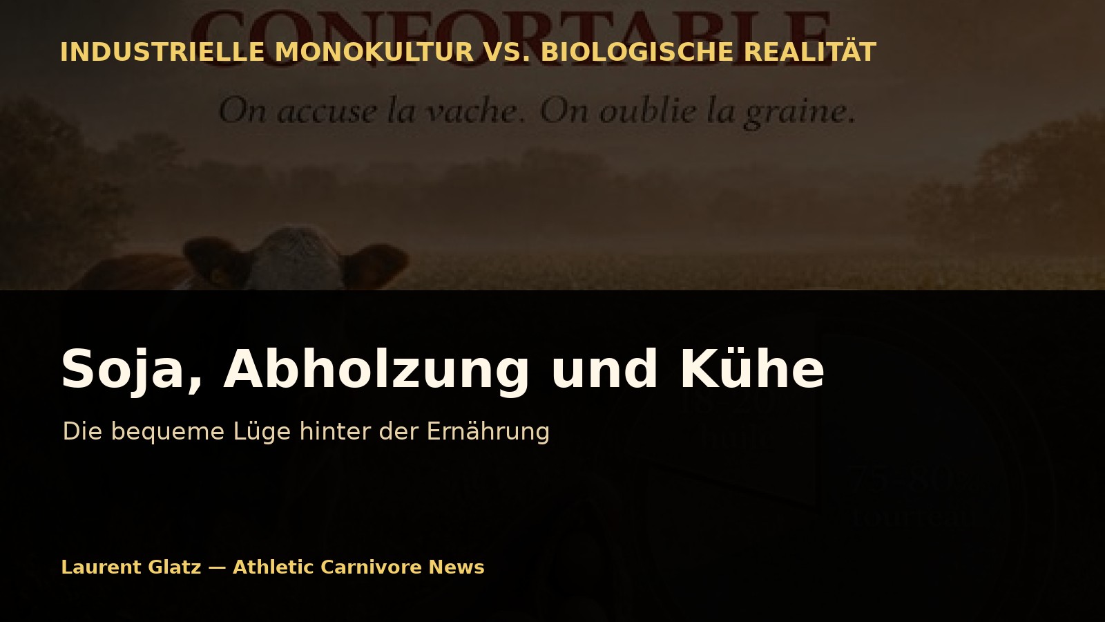 Soja, Abholzung und Kühe: Die bequeme Lüge