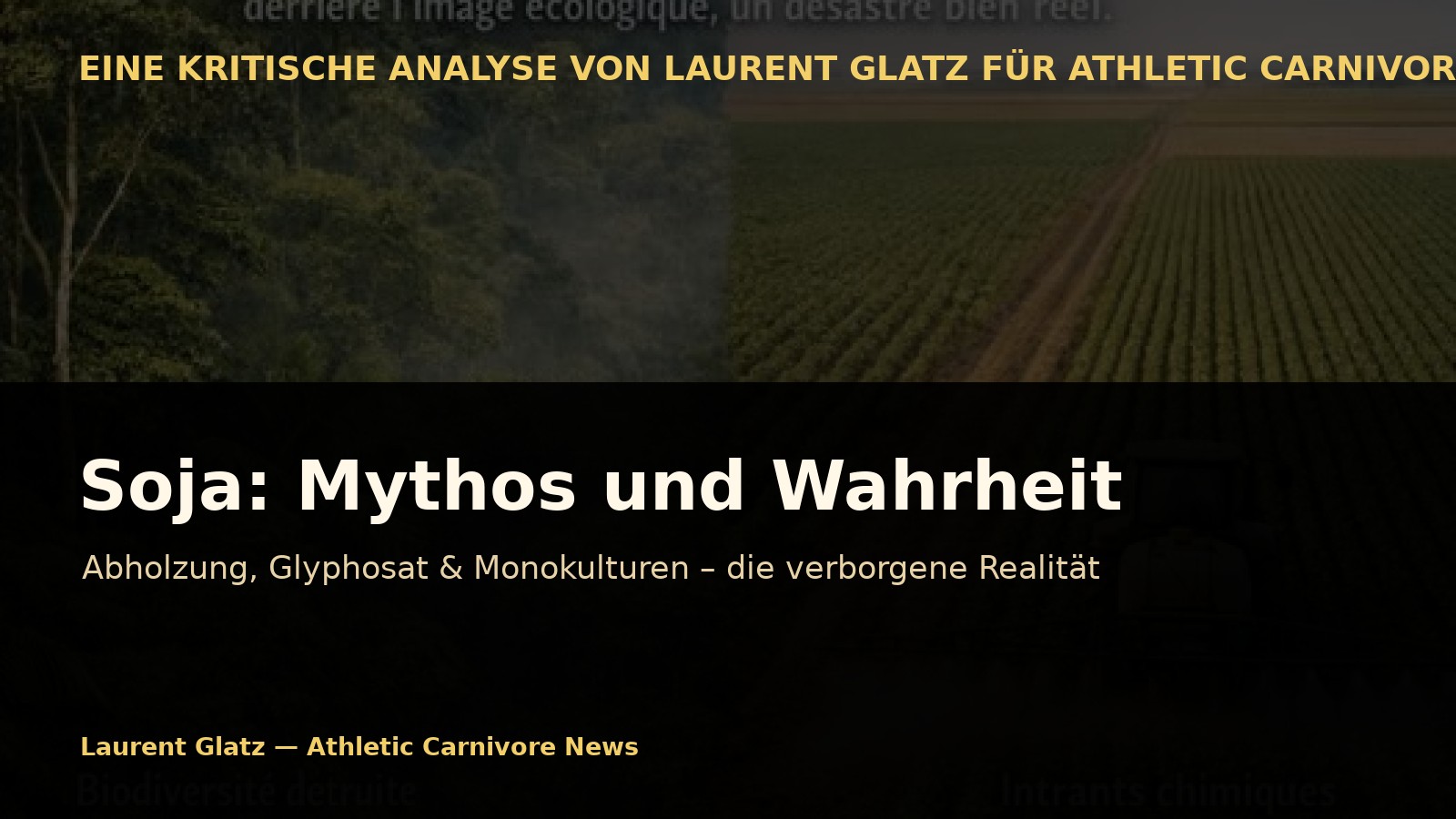 Soja: Die Entlarvung eines modernen Ernährungmythos