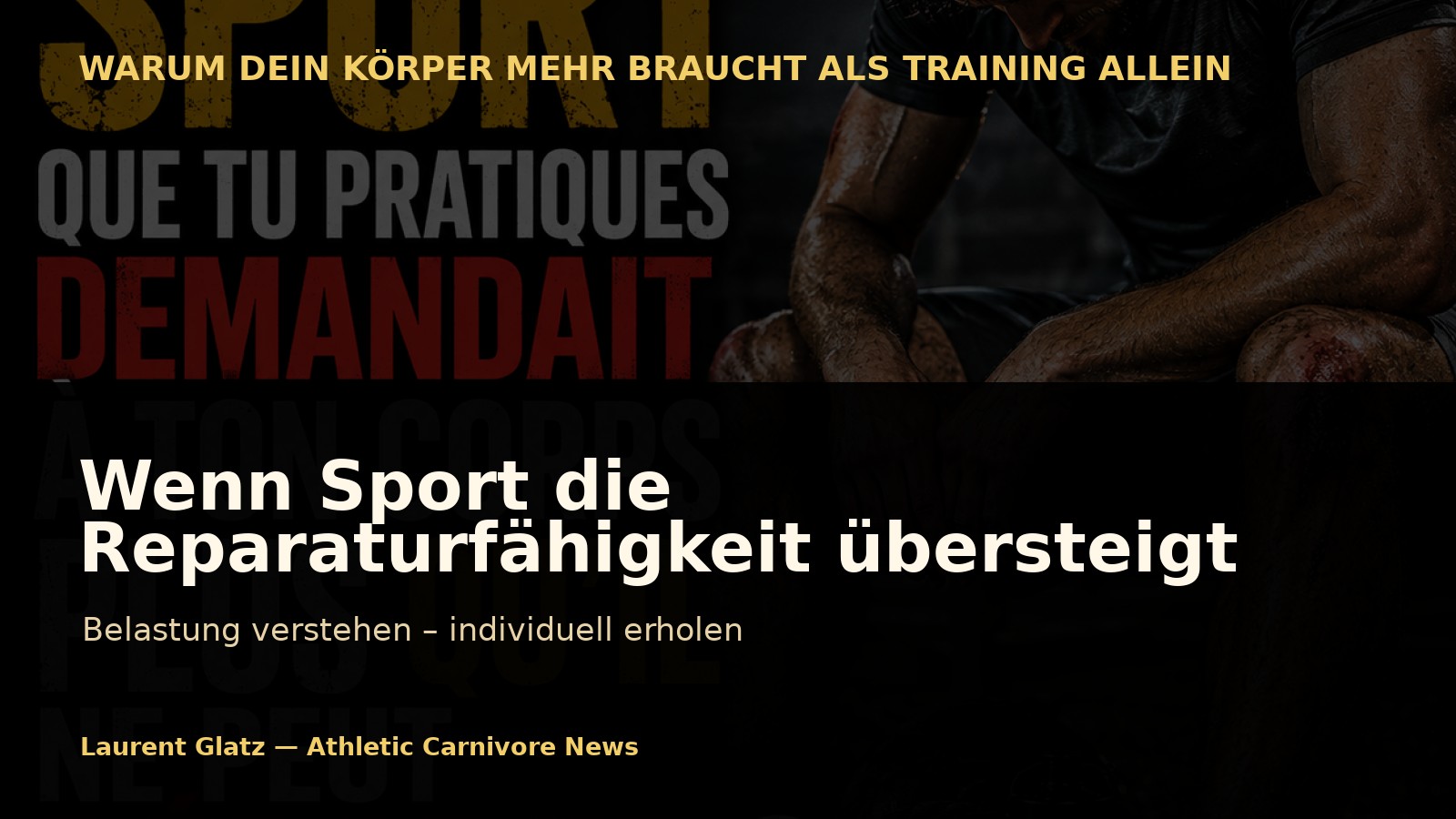 Wenn Sport die Reparaturfähigkeit deines Körpers übersteigt