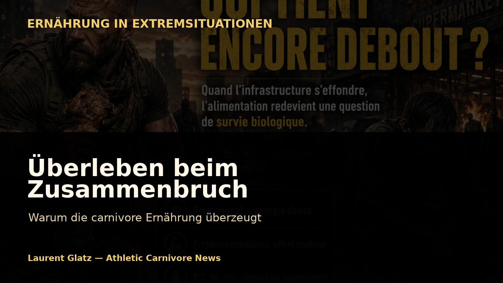 Überleben beim Zusammenbruch: Warum die carnivore Ernährung überzeugt