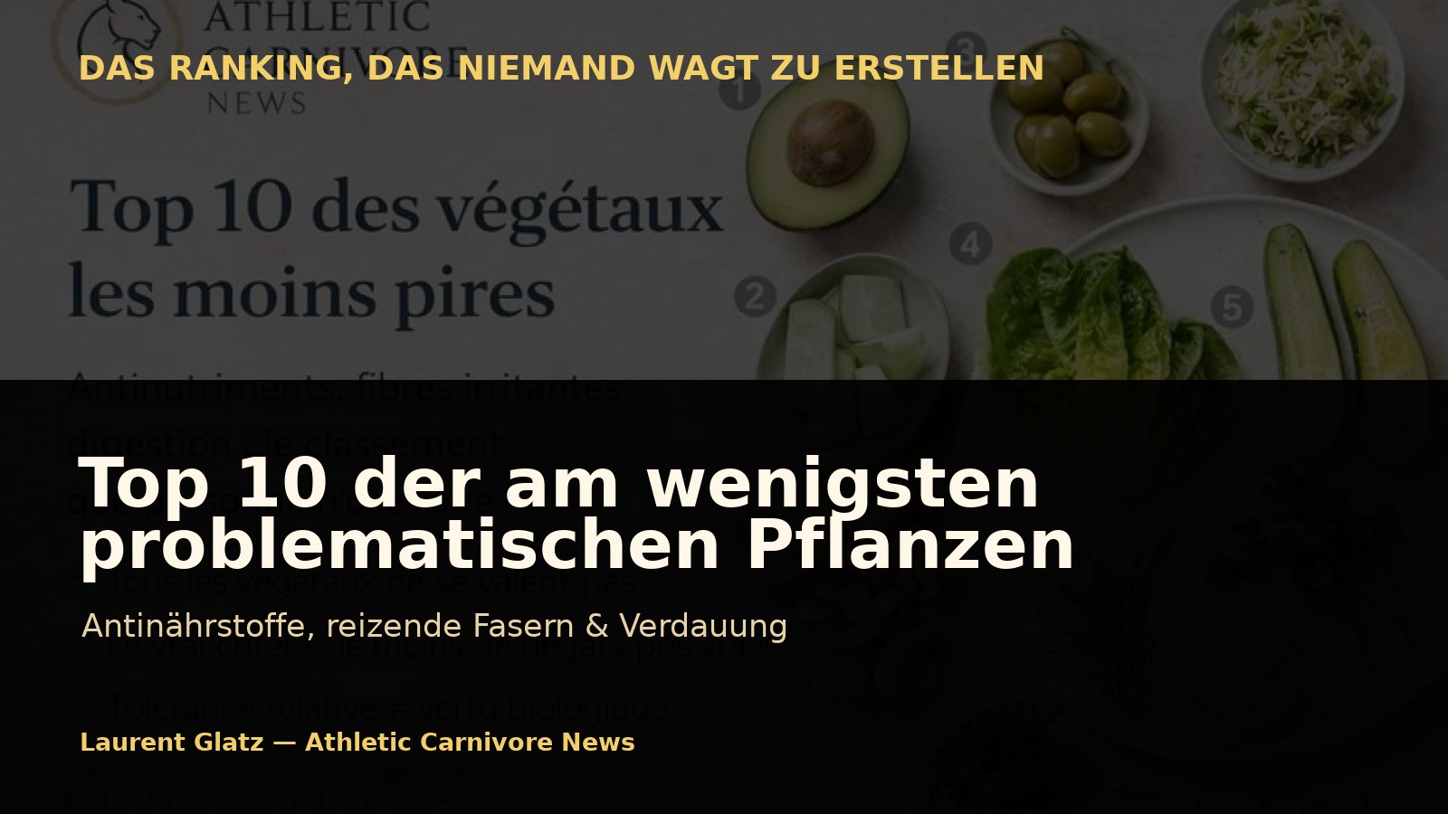 Top 10 der am wenigsten problematischen Pflanzen in der Ernährung