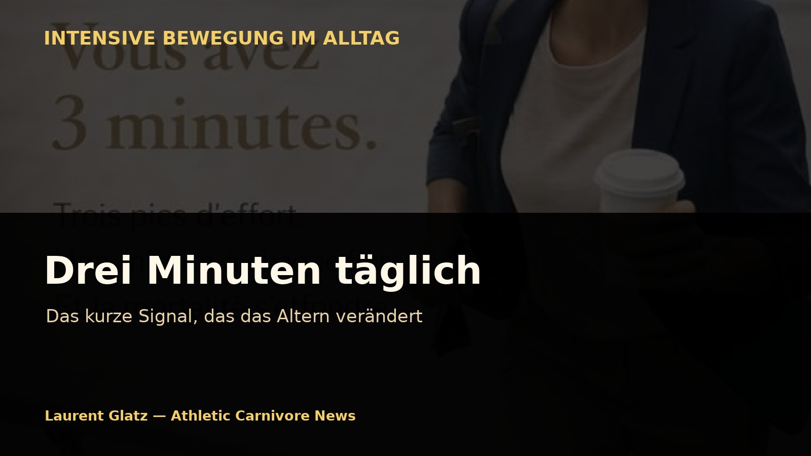 Drei Minuten täglich: Das kurze Signal, das das Altern verändern kann