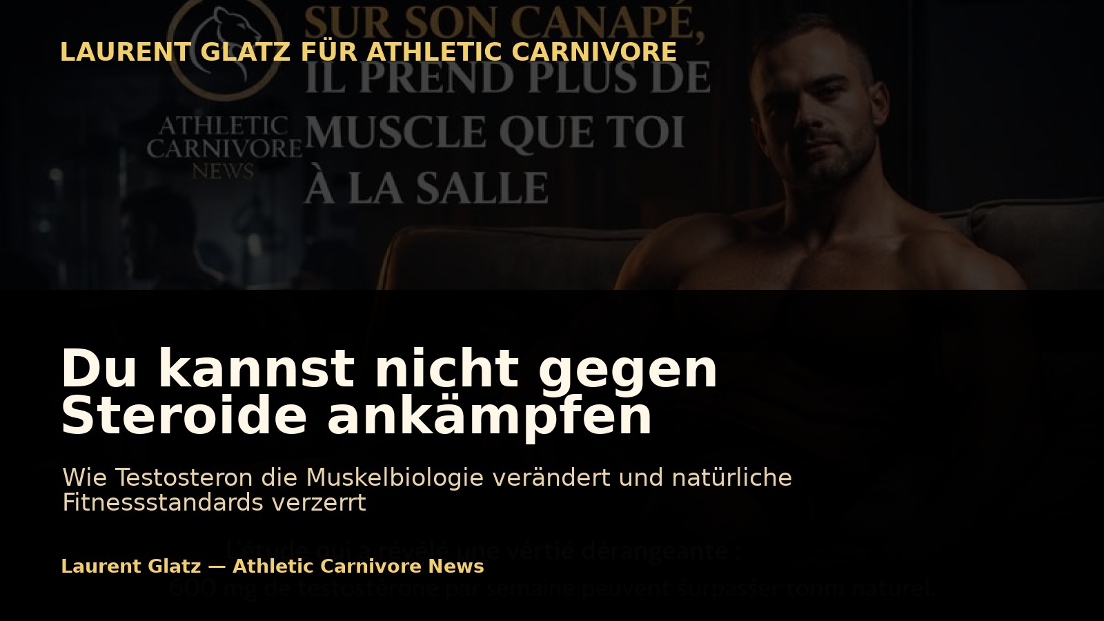 Du kannst nicht gegen Steroide ankämpfen