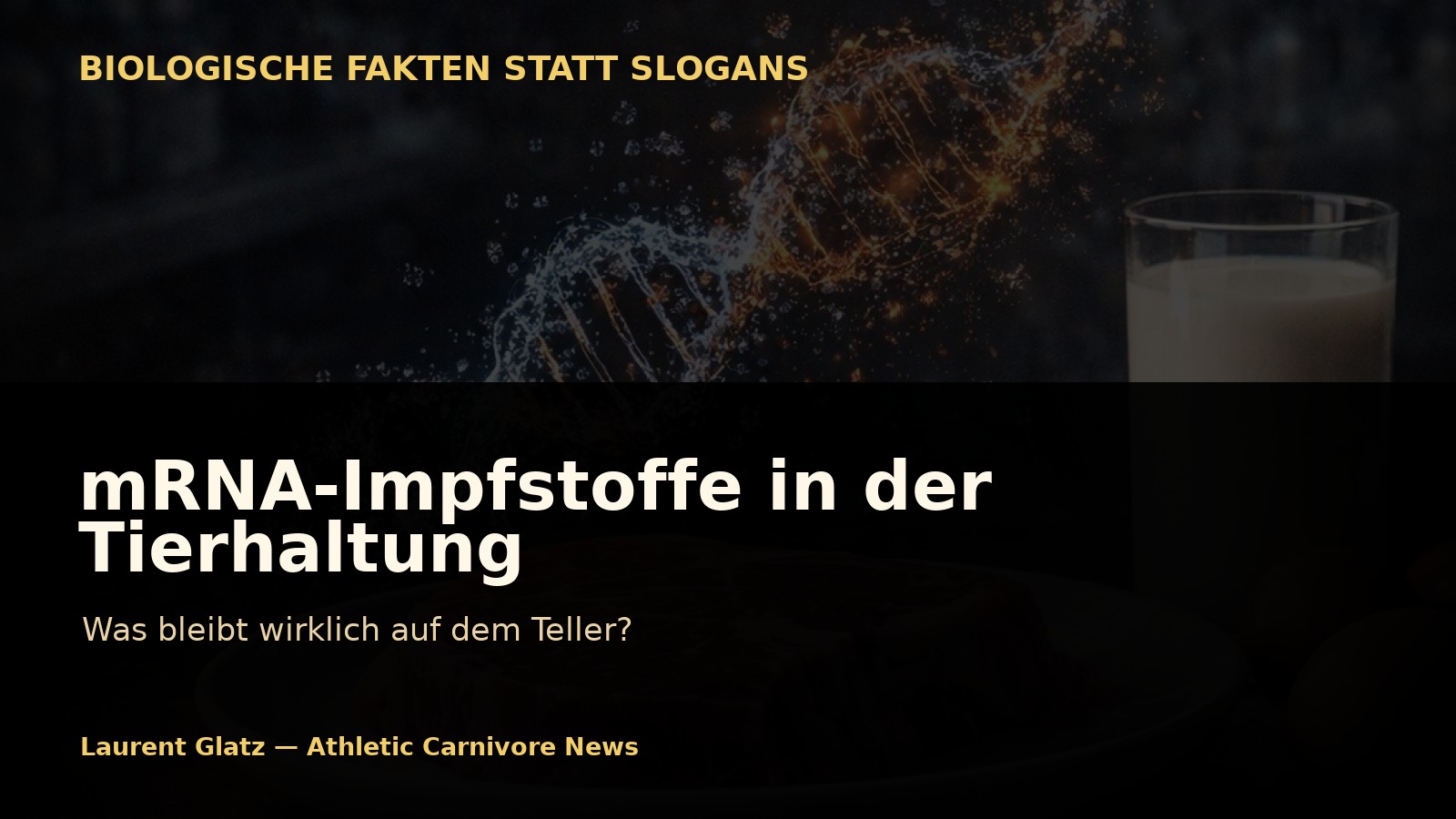 mRNA-Impfstoffe in der Tierhaltung: Was bleibt wirklich auf dem Teller?