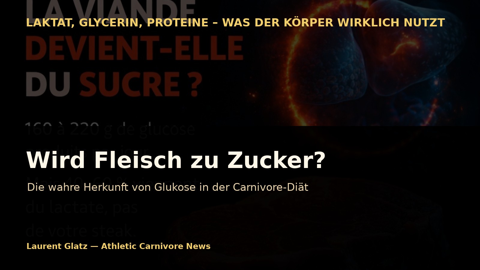 Wird Fleisch zu Zucker? Die wahre Herkunft von Glukose in der Carnivore-Diät