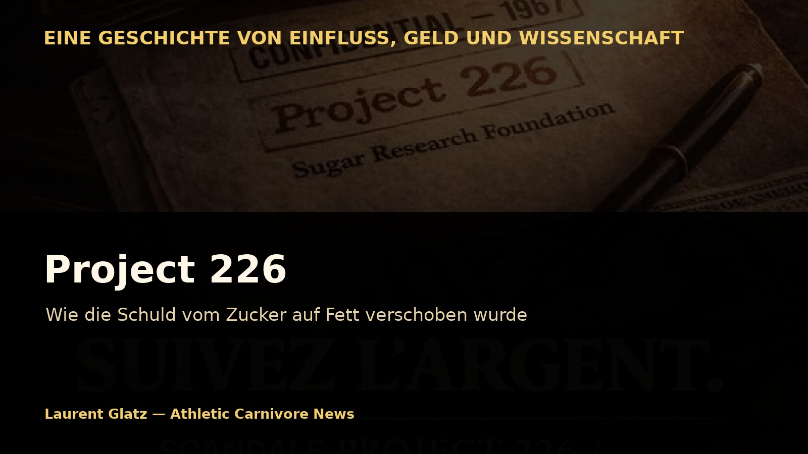 Project 226: Der Bericht, der die Schuld vom Zucker auf das Fett verlagerte