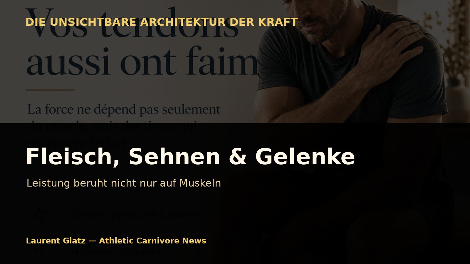 Fleisch, Sehnen und Gelenke: Leistung beruht nicht nur auf Muskeln