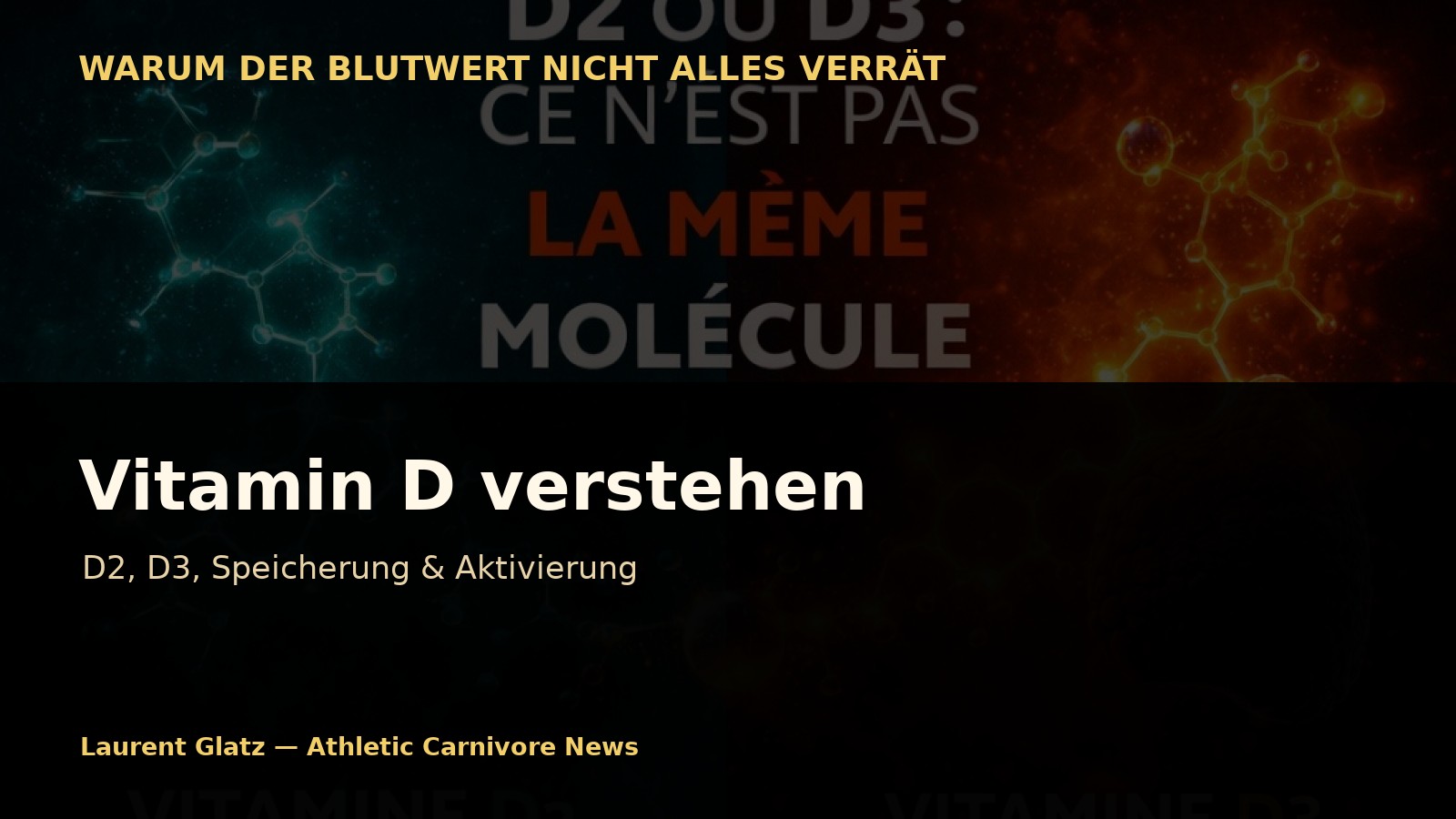 Vitamin D: D2, D3, Speicherung, Aktivierung – Was der Blutwert nicht verrät