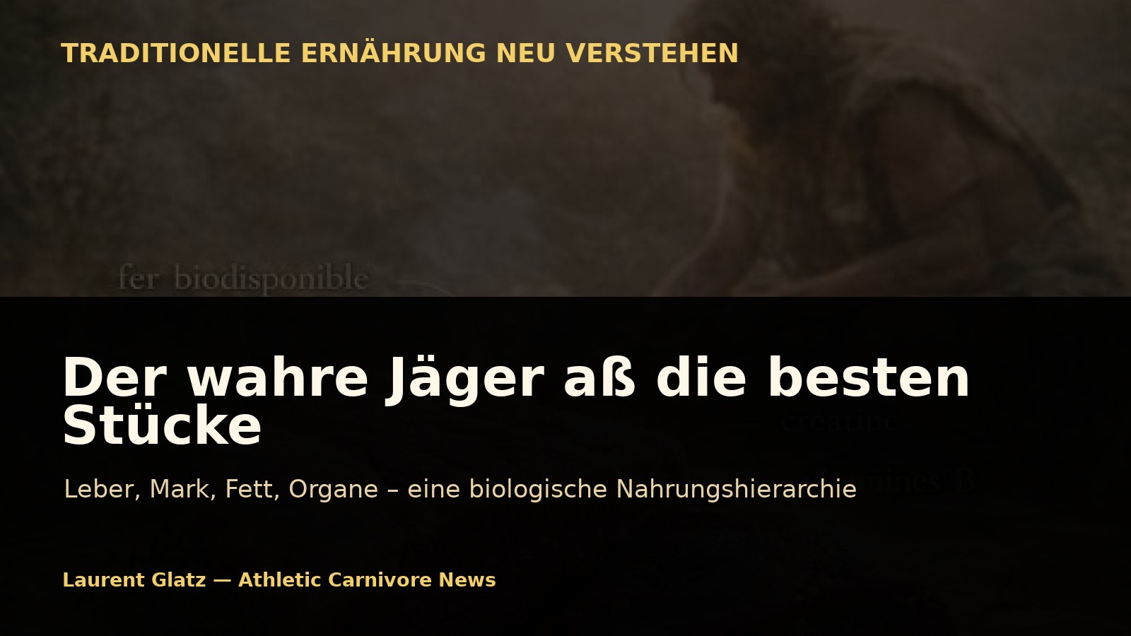 Der wahre Jäger aß die besten Stücke – und das war kein Zufall