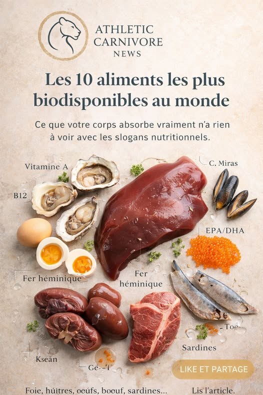Les 10 aliments les plus biodisponibles au monde : ce que le corps utilise vraiment