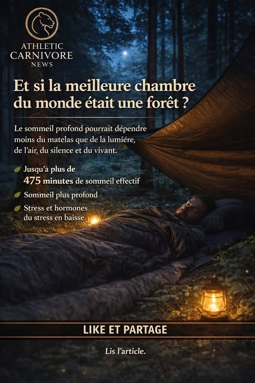 Dormir en forêt : ce que notre système nerveux reconnaît encore