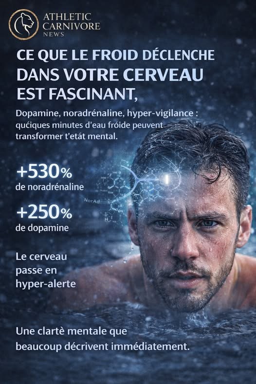 Eau froide : le stress aigu qui réveille les mécanismes de réparation
