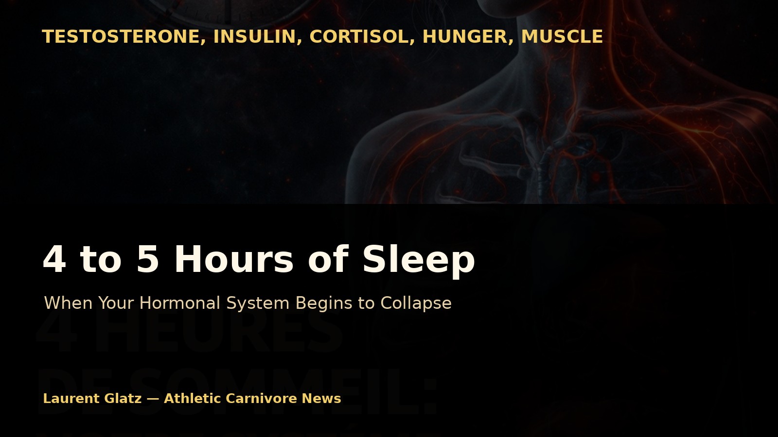 4 to 5 Hours of Sleep: When the Hormonal System Begins to Collapse