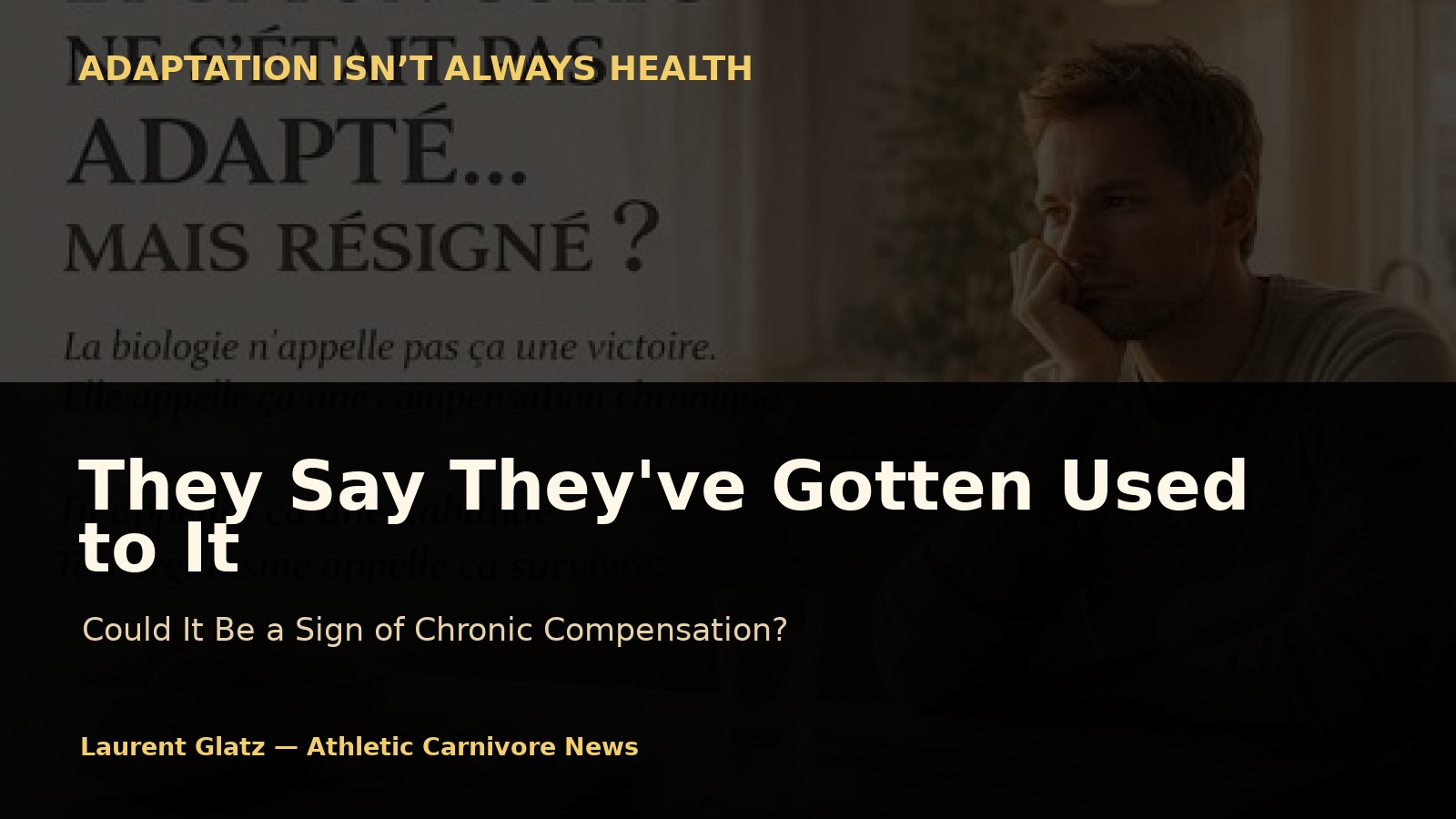 They Say They've Gotten Used to It: Could It Be a Sign of Chronic Compensation?
