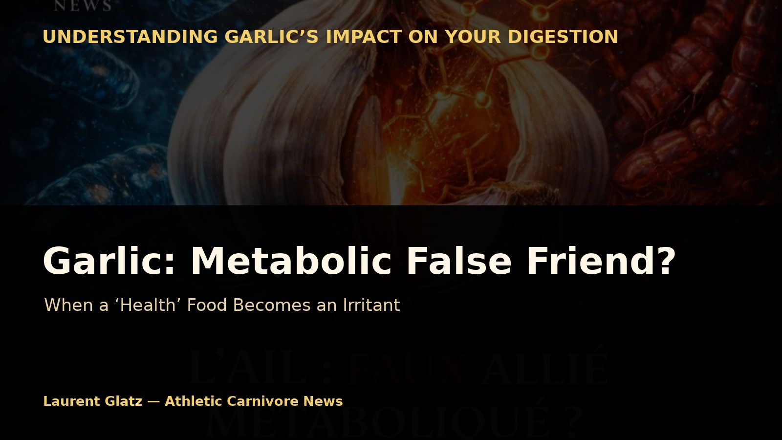 Garlic, a Metabolic False Friend? When a “Health” Food Becomes an Irritant