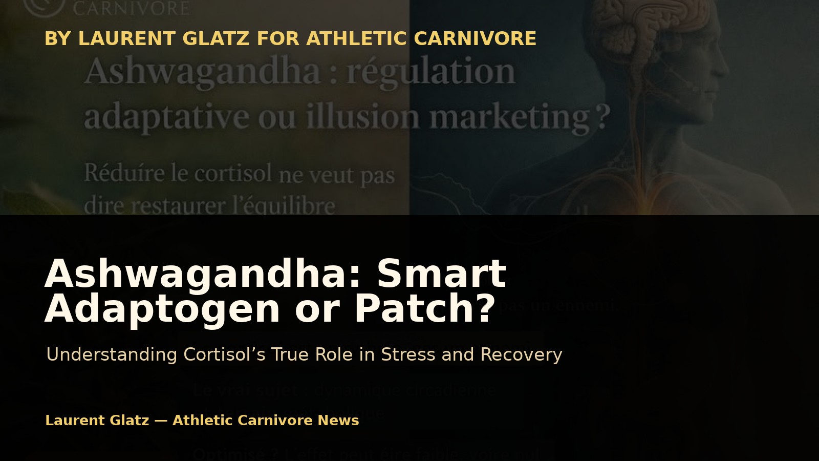 Ashwagandha: Smart Adaptogen or Patch on a Misunderstood Cortisol?