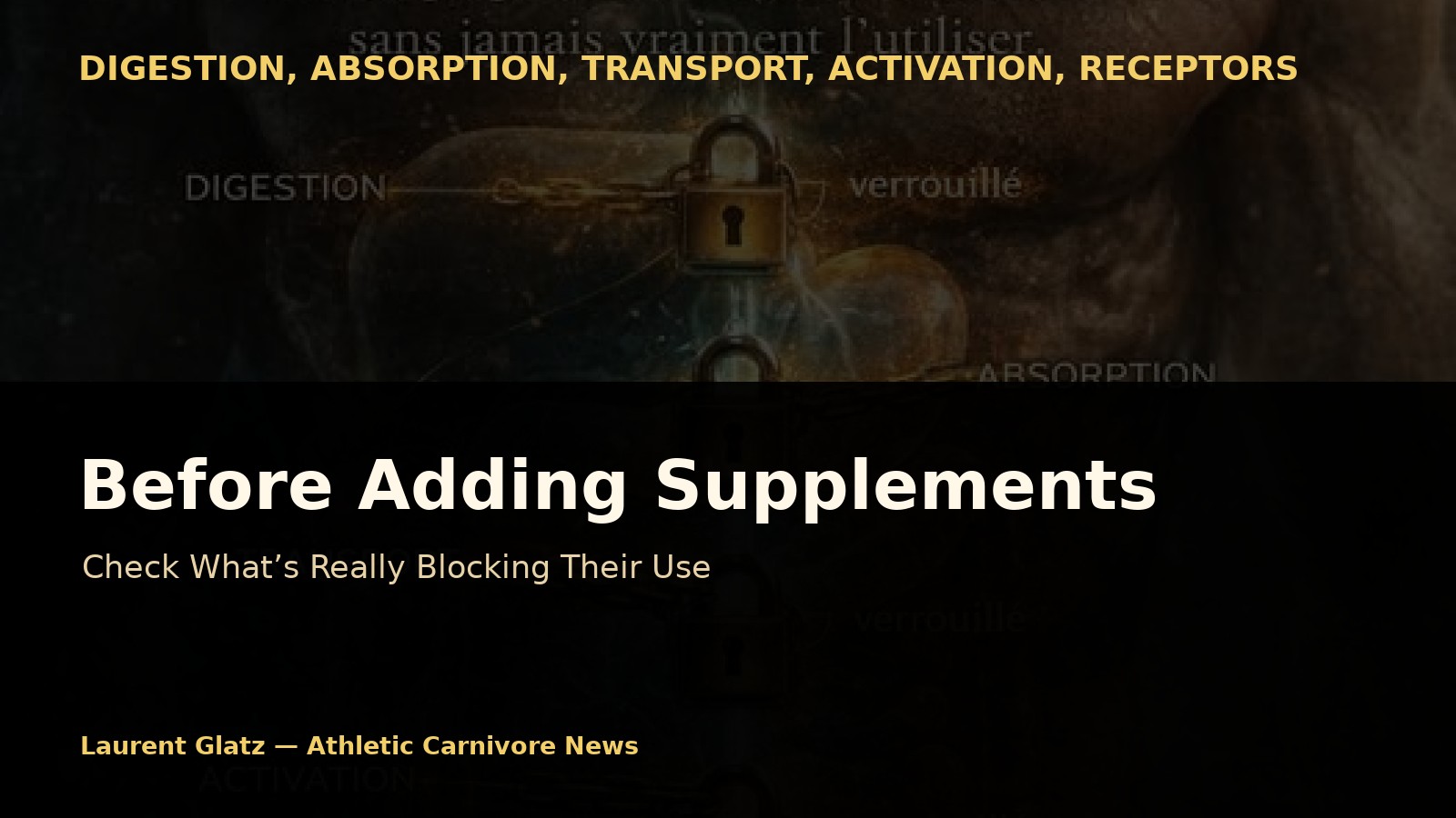 Before Adding a Supplement, Have You Checked What’s Really Blocking Its Use?